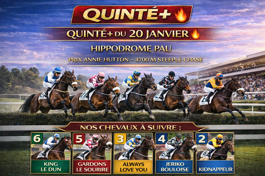 🏇 Quinté+ du mardi 20 janvier 2026 – PAU – Prix Annie Hutton