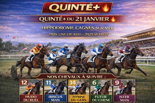 🏇 Quinté+ du 21/01/2026 – CAGNES-SUR-MER – Prix Une de Mai